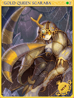 Gold Queen Scaraba Card